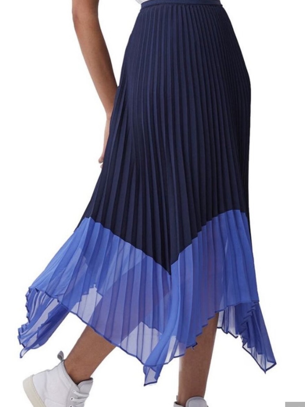 French Connection Pleated midi skirt